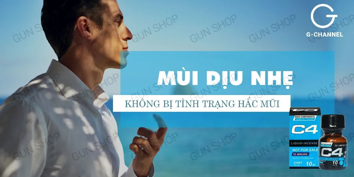 Popper C4 Blue 10ml Mỹ tăng khoái cảm trải nghiệm — Bỏ sỉ Popper C4 Blue 10ml chính hãng Mỹ USA PWD có tốt