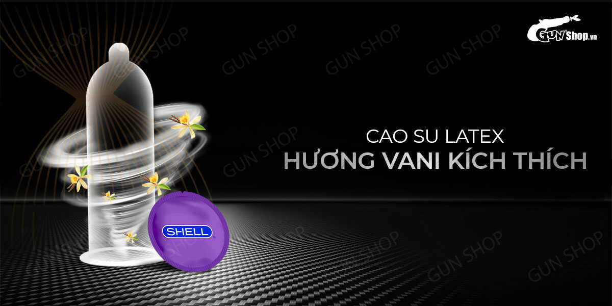 Bao cao su Shell Sensitive Prolong siêu mỏng kéo dài thời — Chất liệu và hương thơm đặc biệt