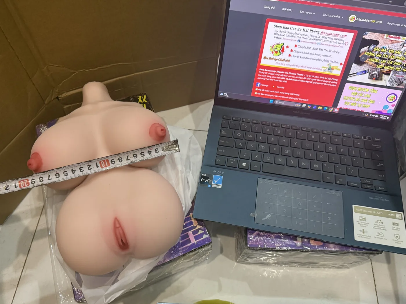 AC bup be tinh duc ban than Sakuraura Miu beo tron 2