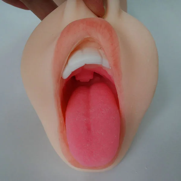 Bướm giả kèm miệng lưỡi liếm âm đạo giả 2 đầu 530g cho nam — Thiết kế 2 đầu tiện lợi – Đổi cảm giác linh hoạt