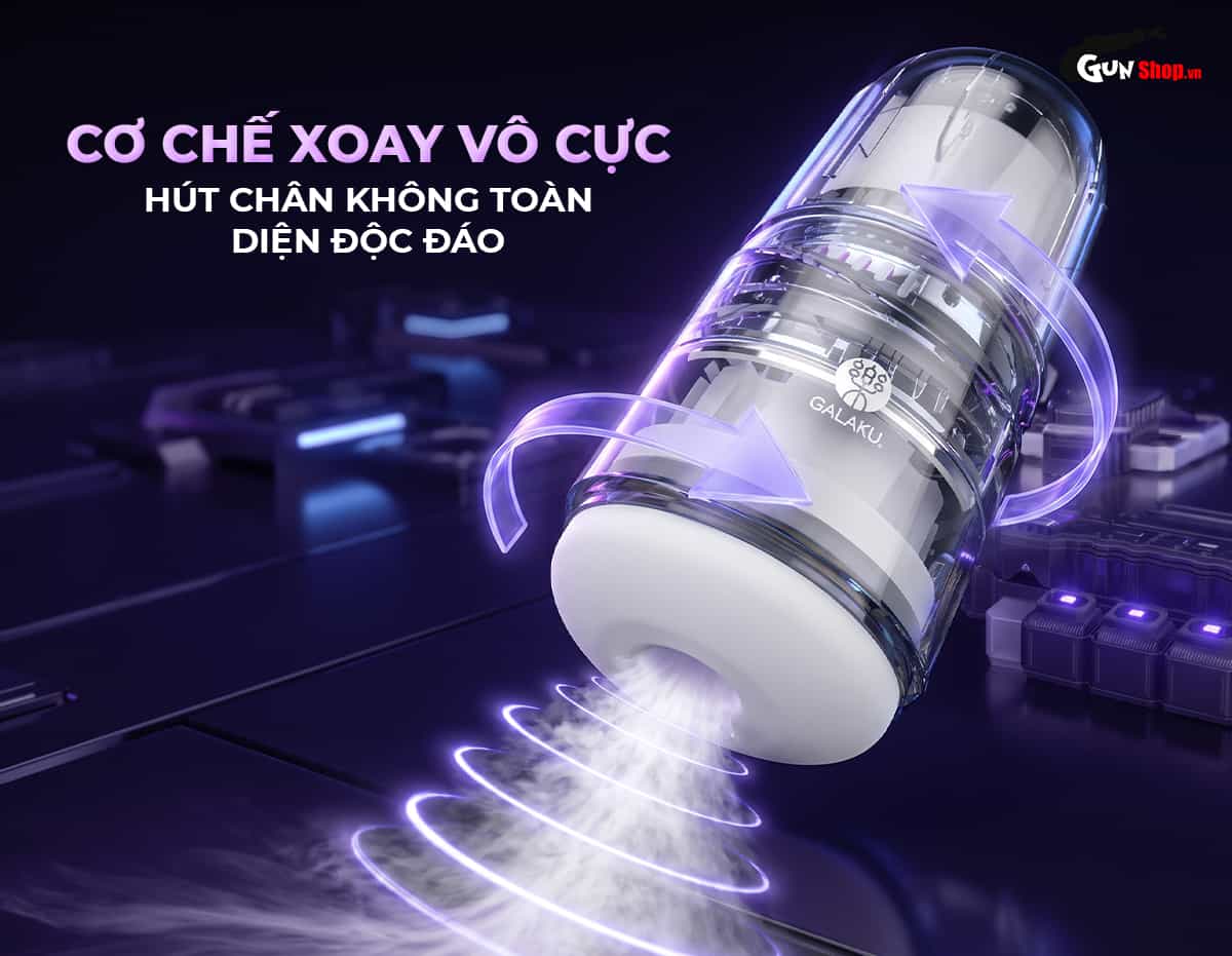 Galaku Cannon 2in1 với cơ chế xoay vô cực, hút chân không toàn diện độc đáo