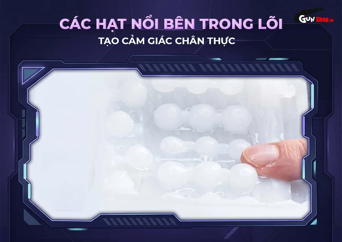 Galaku Cannon 2in1 với lõi là hệ thống các hạt nổi kích thích chân thật