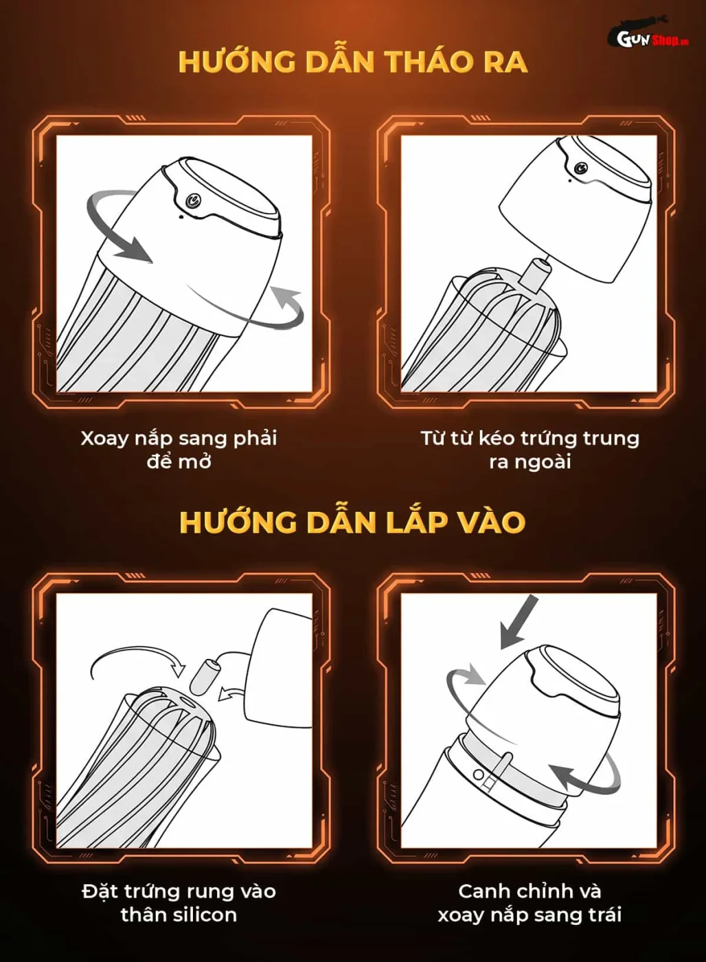 Galaku Touch In dễ dàng vợ sinh nhờ việc tháo lắp đơn giản