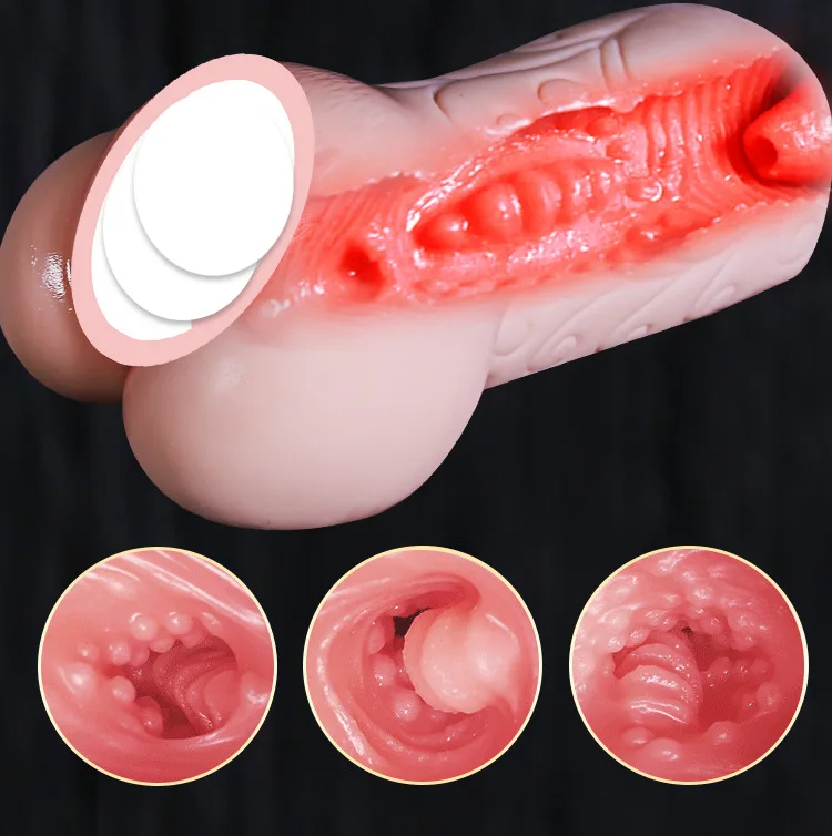 Âm Đạo Giả Silicon 600g Nam Siêu Mềm Thật Giá Rẻ Ưu Đãi — 4. Cấu trúc khoái cảm với rãnh và gai nhỏ