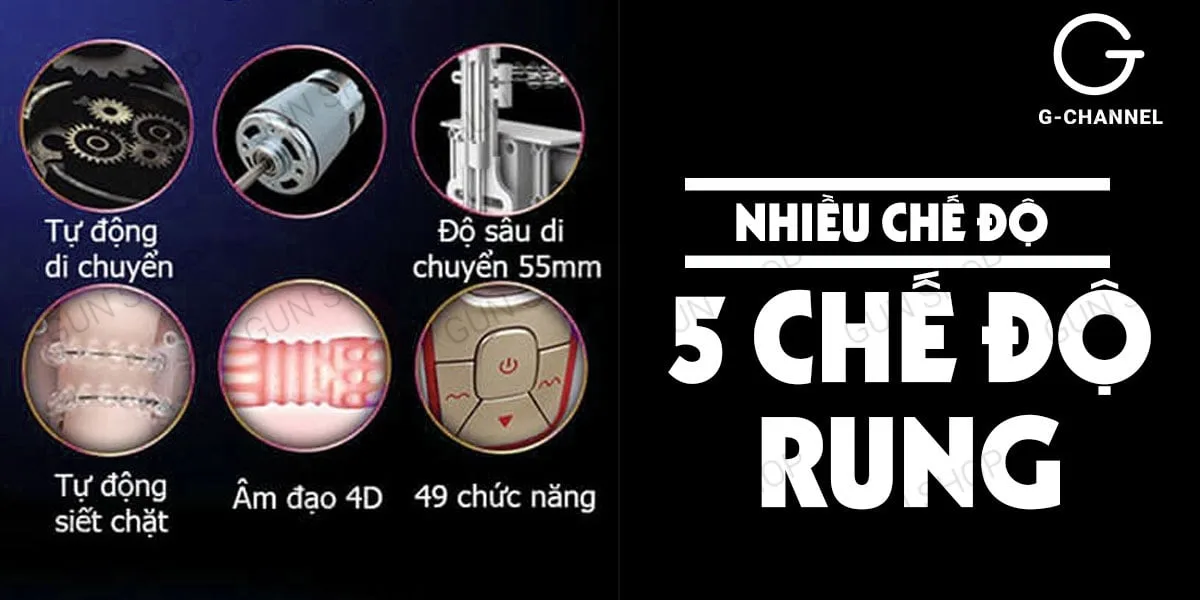 Âm đạo giả Leten 7 chế độ rung sạc điện tăng khoái cảm — Thiết kế tinh tế với chất liệu cao cấp