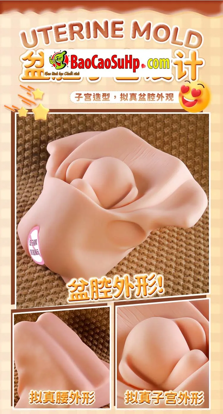 Âm đạo giả mô phỏng tử cung Jiuai Ver 5 Uterine Mold 2kg — hình 21