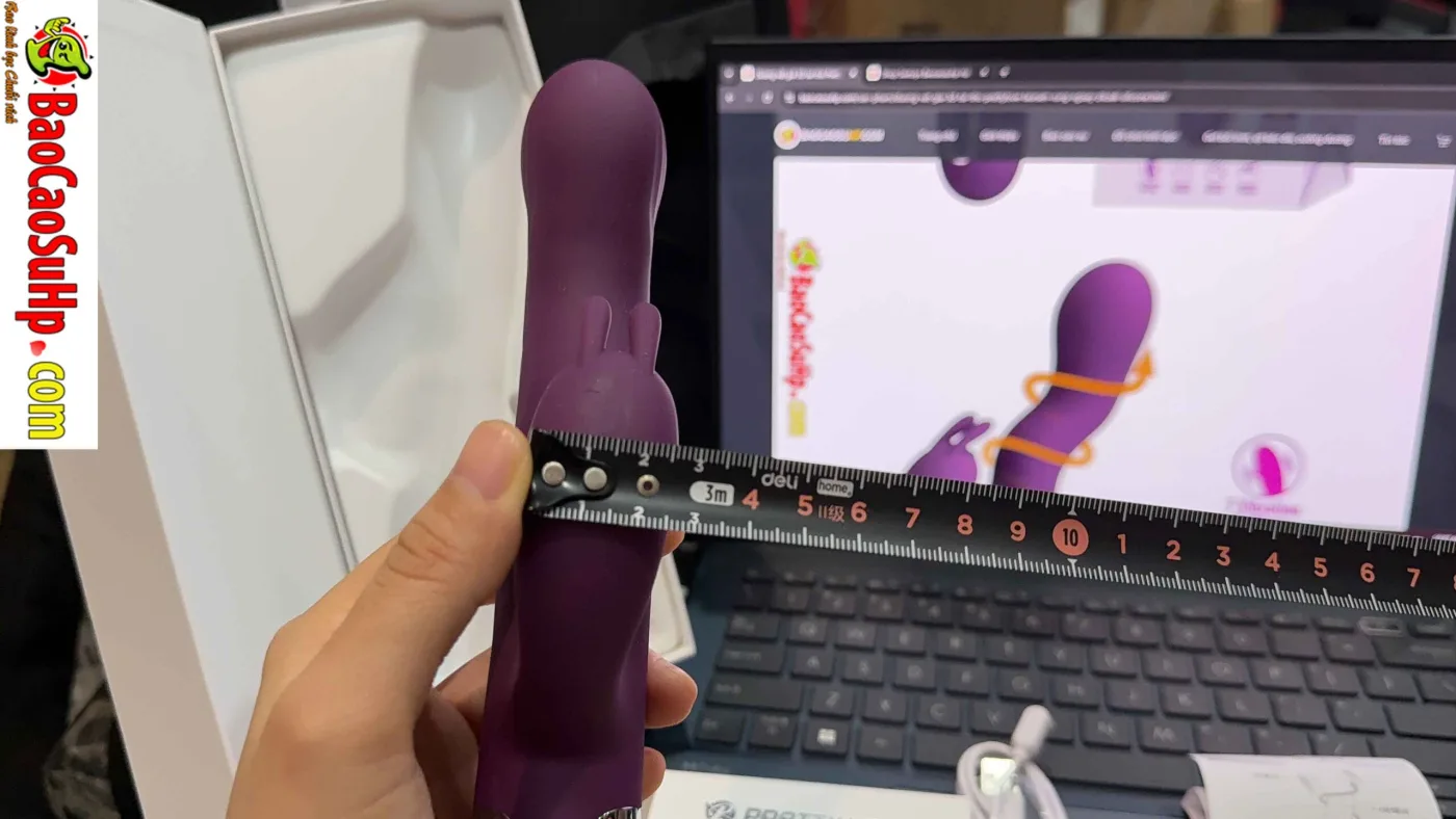 Dương vật giả 3D tai thỏ Prettylove Laursen rung ngoáy — hình 9
