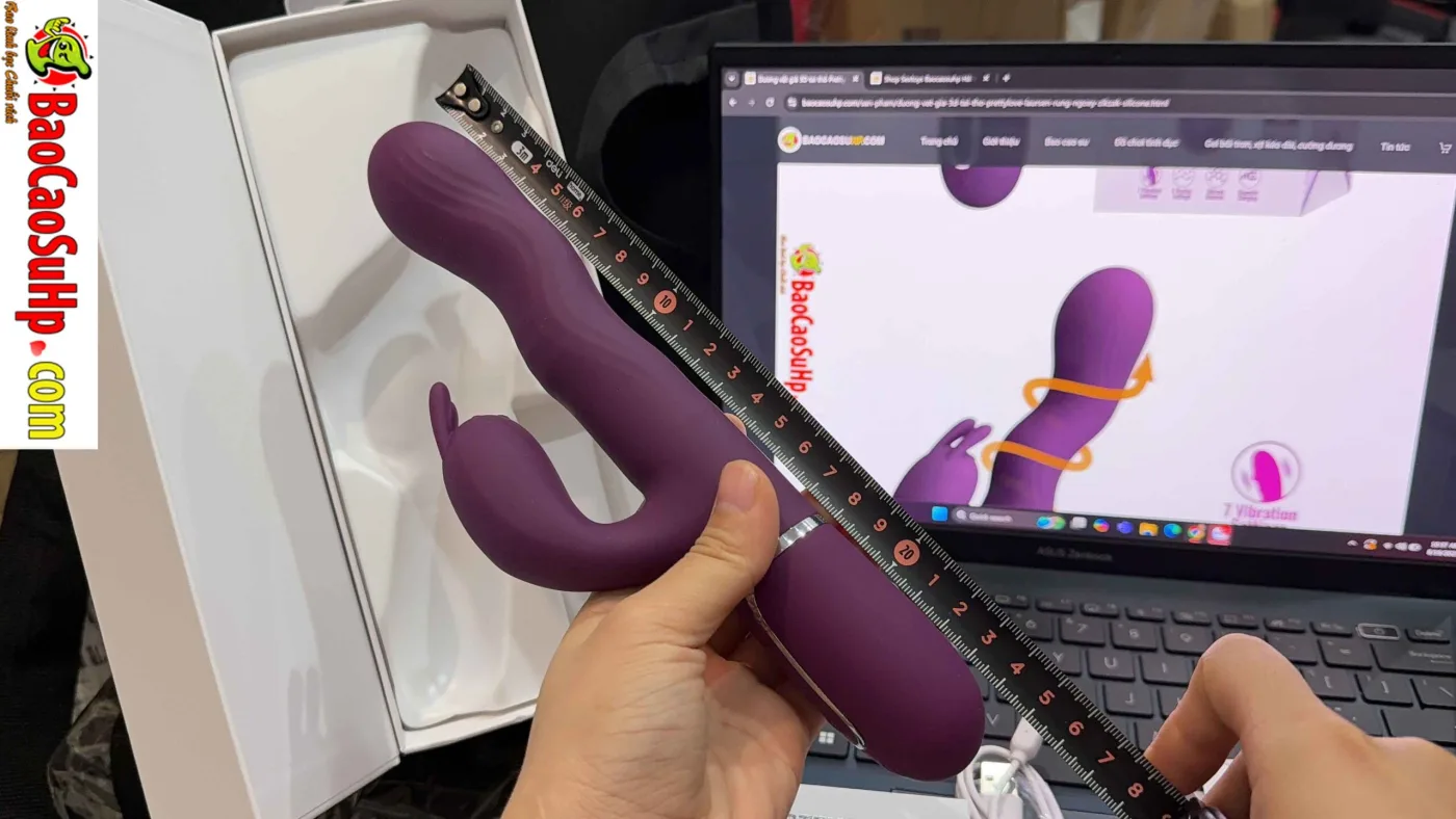 Dương vật giả 3D tai thỏ Prettylove Laursen rung ngoáy — hình 6