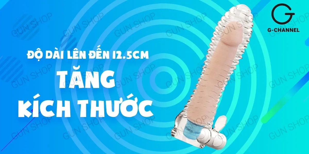 Bao cao su đôn dên tăng kích thước rung - Aichao Xanh — Tính năng nổi bật giúp tăng khoái cảm và kích thước tự nhiên