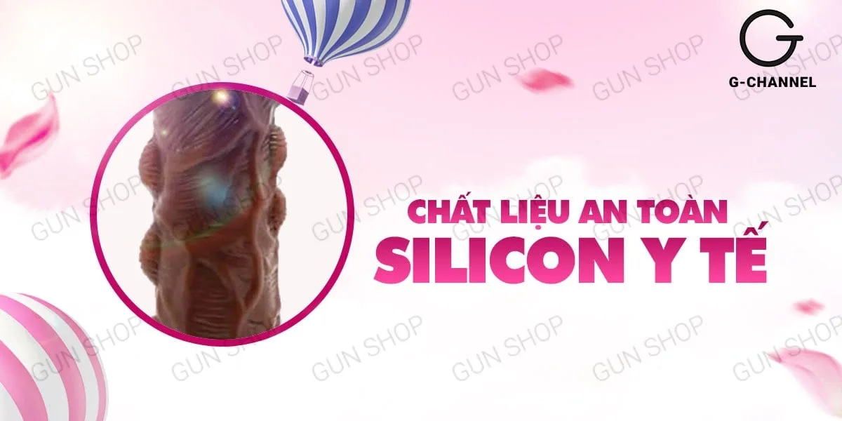 Bao cao su dên tăng kích thước có dây đeo Baile Braveman — Chất liệu silicon y tế siêu bền, an toàn