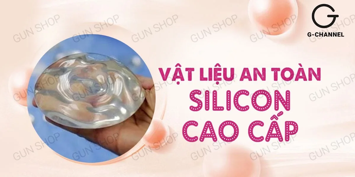 Bao cao su đôn dên tăng kích thước Baile Big Man tăng 5cm — Chất liệu silicon an toàn, mềm mại như da thật