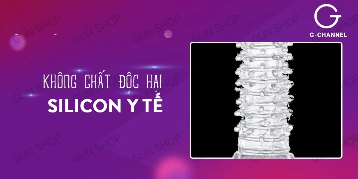Bao cao su đôn dên Baile Pharaon tăng kích thước hưng phấn — Chất liệu silicon y tế cao cấp, an toàn và bền bỉ