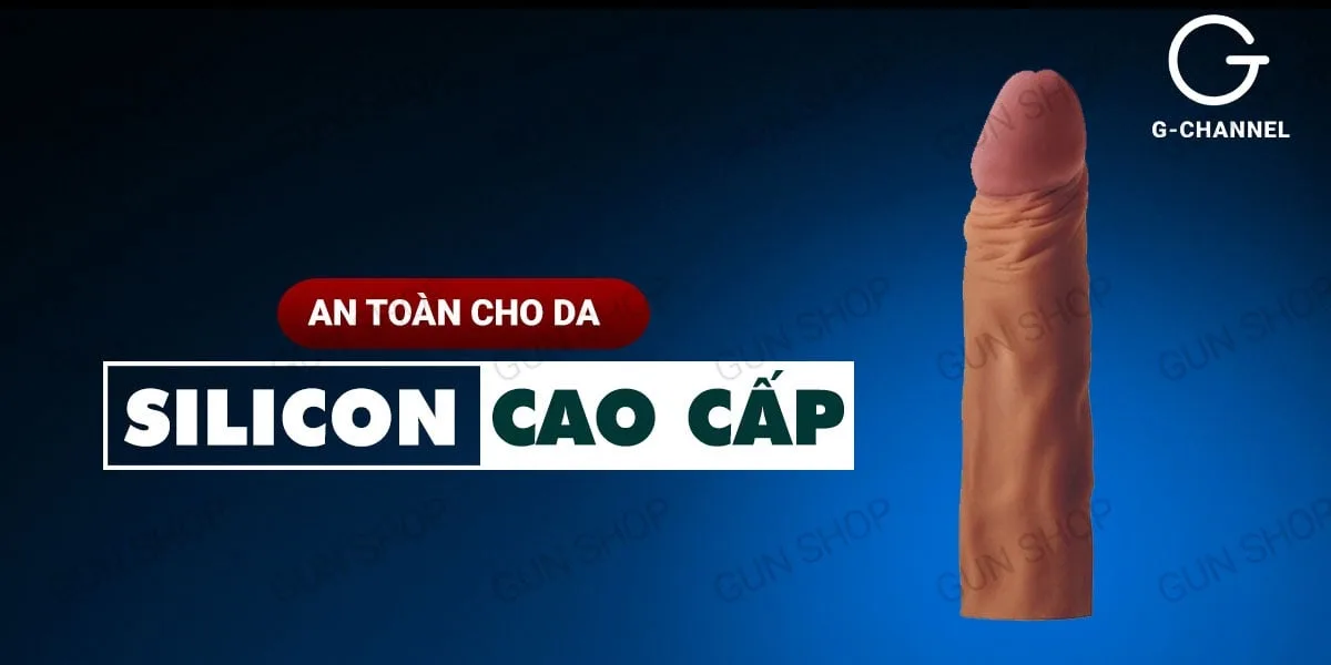 Bao cao su đôn dên tăng kích thước Lovetoy kéo dài thêm 5cm — Chất liệu silicon cao cấp không gây kích ứng da, chống nhờn