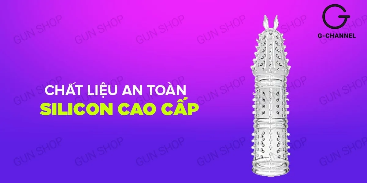 Bao cao su đôn dên yeast tăng kích thước, hưng phấn, an toàn — Chất liệu silicon y tế mềm mại, an toàn