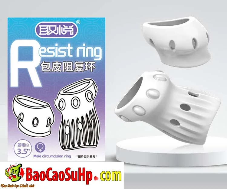 Bao cao su donden hở đầu bi sần Resist Ring tăng kính thước — hình 12