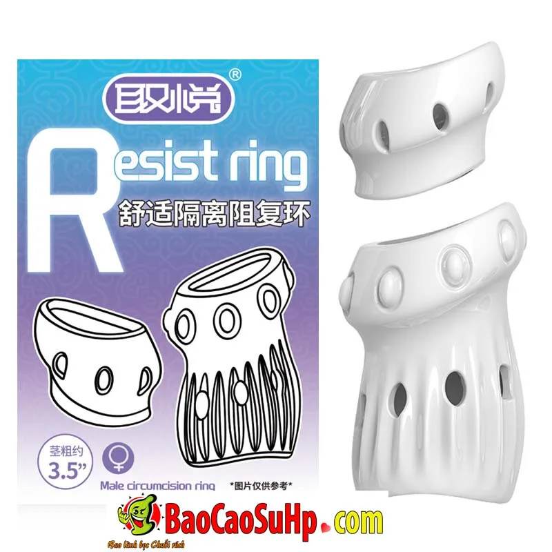 Bao cao su donden hở đầu bi sần Resist Ring tăng kính thước — hình 8