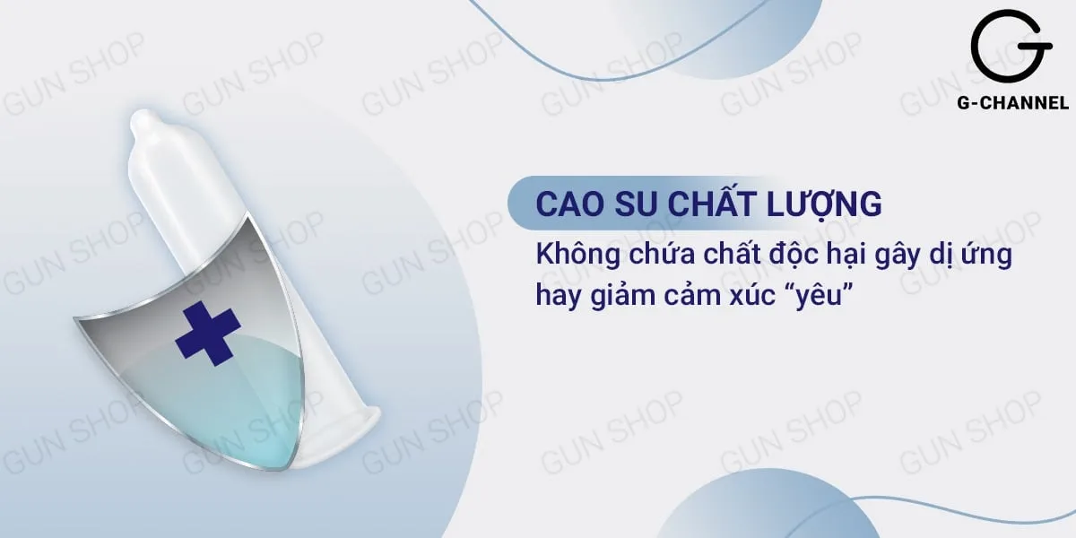 Bao cao su Liebe mỏng nhẹ 49mm, an toàn, mềm mại hộp 12 — hình 5