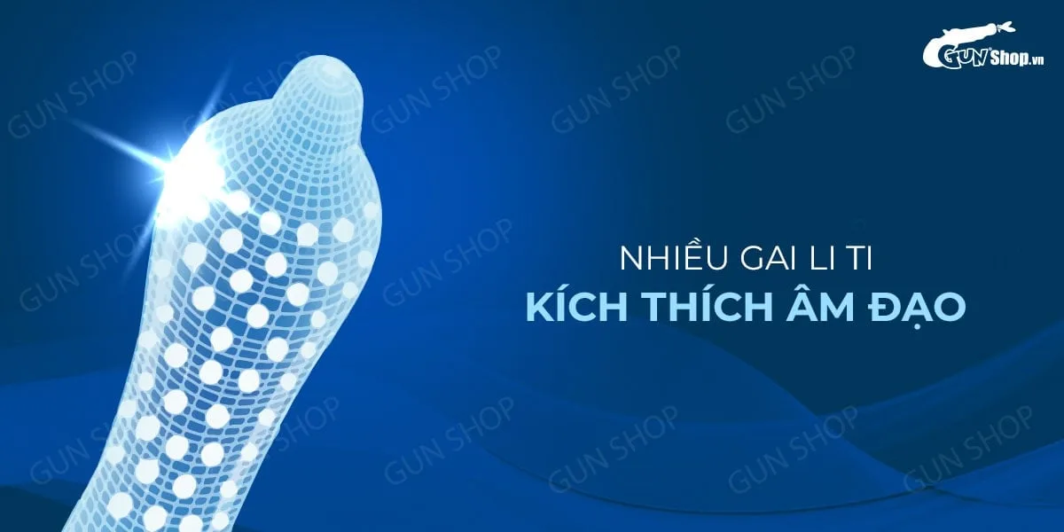 Bao cao su Muaisi Xanh Dương gel gai tăng khoái cảm hộp 10 — Hướng dẫn sử dụng đơn giản và an toàn