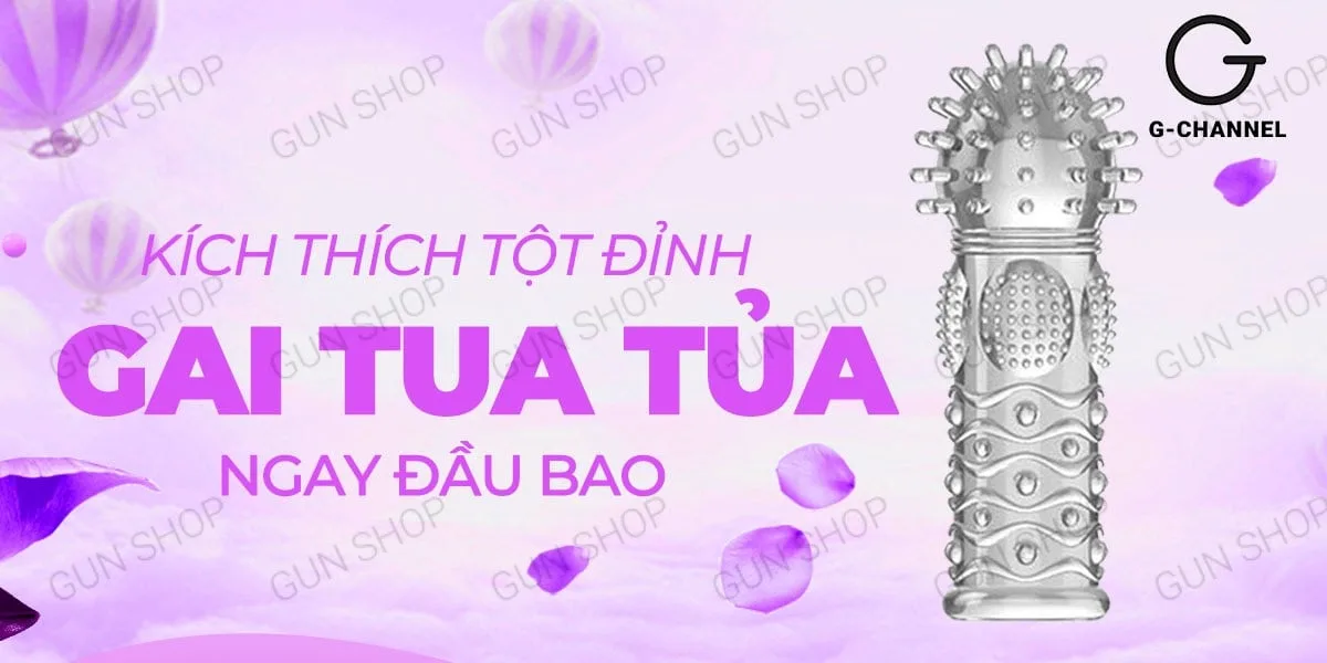 Bao cao su ngón tay Aichao A-spot 5 gai lớn tăng khoái cảm — Chất liệu silicon cao cấp an toàn và mềm mại