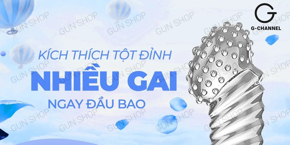 Bao cao su ngón tay Aichao G-spot gai nổi lớn kích thích — hình 4