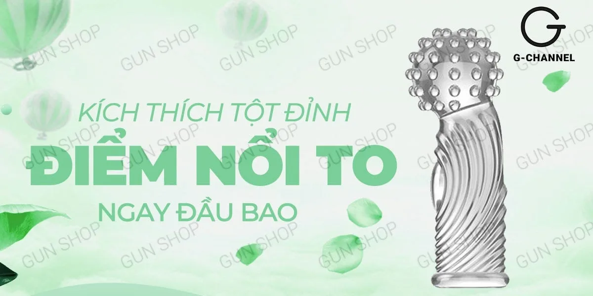 Bao cao su ngón tay Aichao G-spot gai lớn - Kích thích cực — Công dụng và cách dùng cực đơn giản