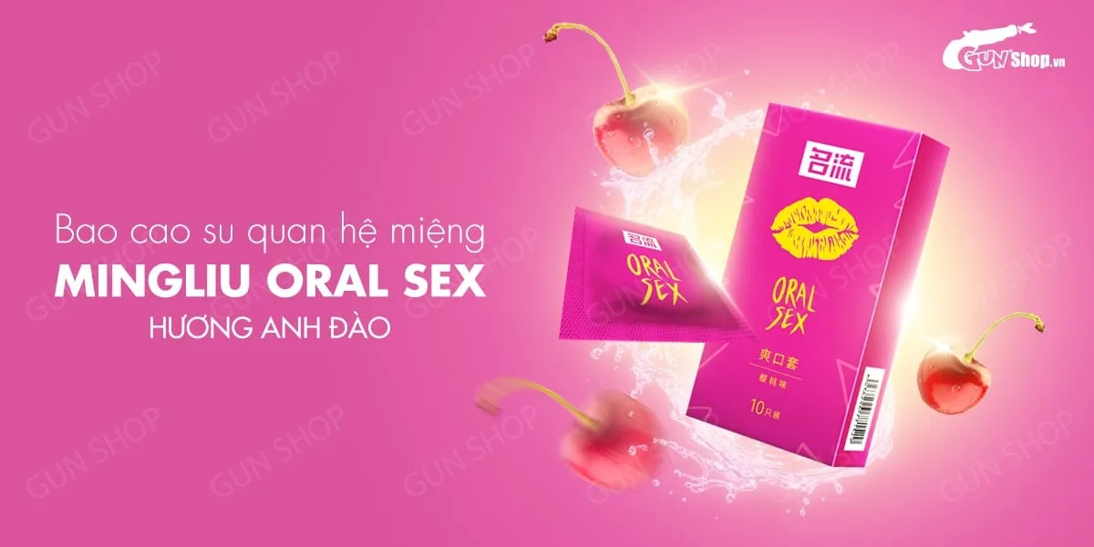 Bao cao su quan hệ miệng Mingliu hương anh đào an toàn — Ưu điểm nổi bật của Mingliu Oral Sex
