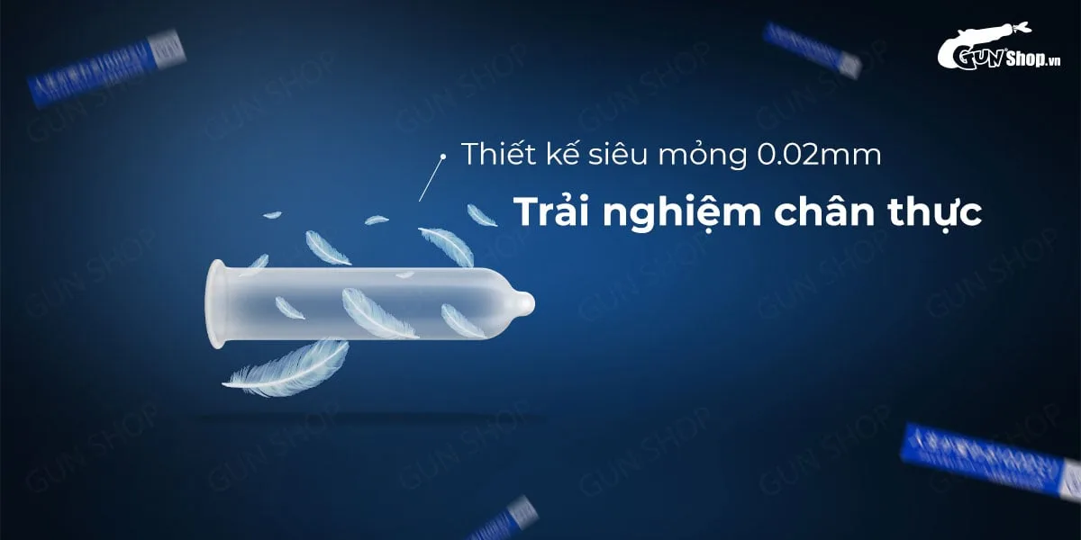 Bao cao su Sagami siêu mỏng 0.02mm, an toàn, hộp 6 cái — hình 3