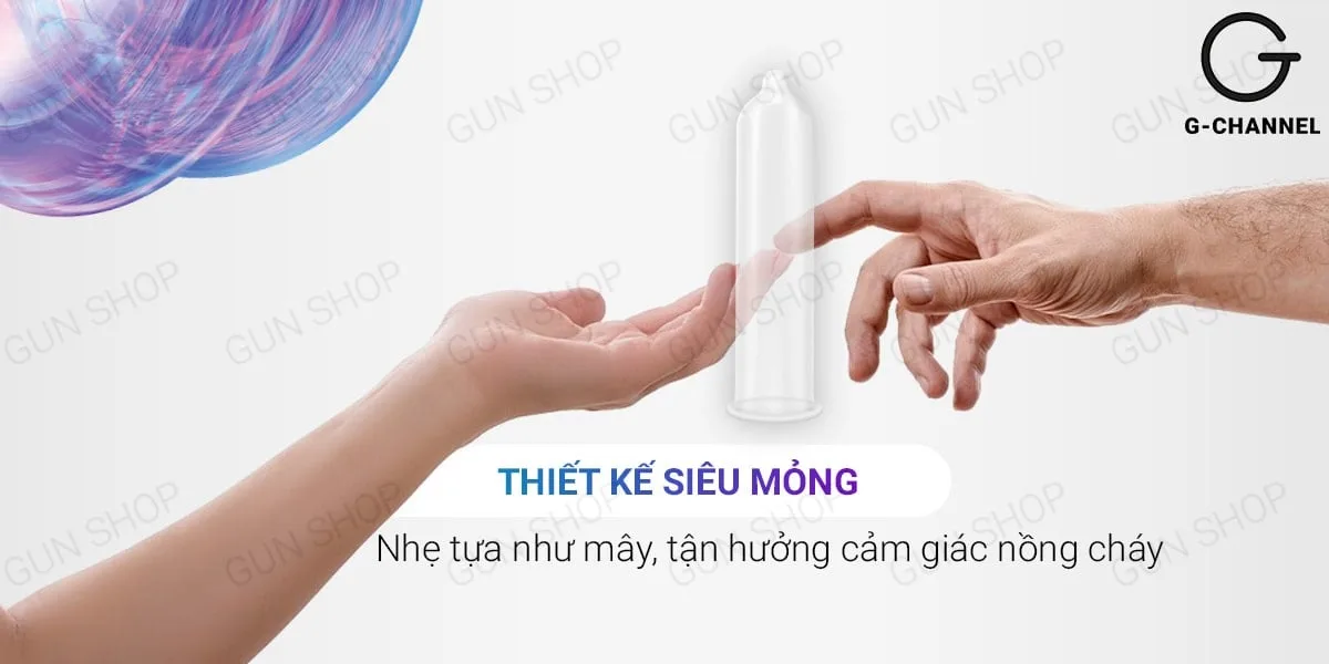 Bao cao su Shell Intense siêu mỏng 0.04mm - Hộp 10 cái giá — Độ co giãn linh hoạt cũng giúp bao vừa vặn với nhiều kích