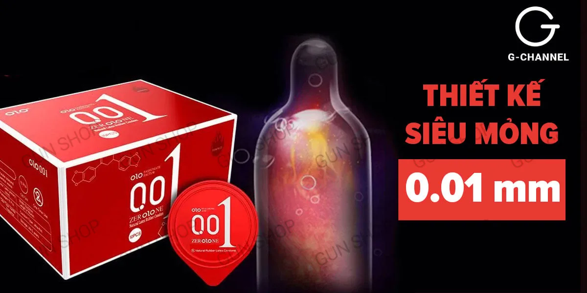 Bao cao su OLO 0.01 Đỏ - Siêu mỏng nóng ấm - Hộp 10 cái — Đừng bỏ lỡ cơ hội trải nghiệm sự khác biệt mà sản phẩm này