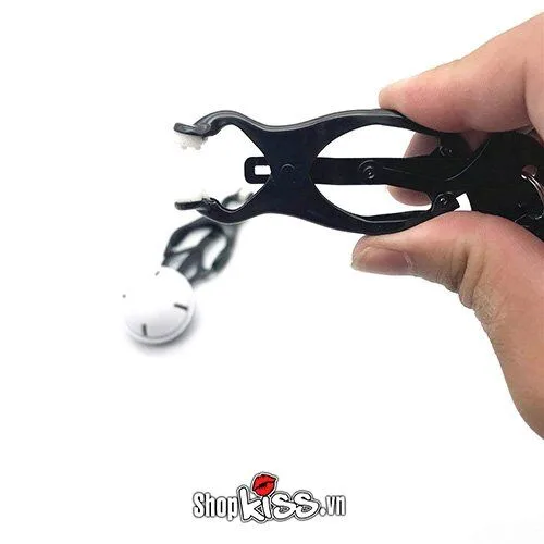 Bộ kẹp núm vú kích thích đầu ti có đeo chuông — Cửa hàng bán Bộ kẹp núm vú kích thích đầu ti có đeo chuông
