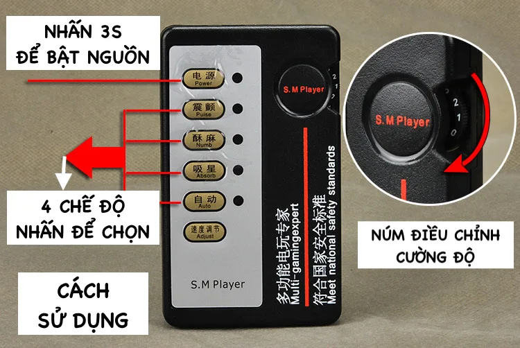 Combo dụng cụ kích thích tình dục bằng xung điện — Thiết kế tiện lợi, chất liệu cao cấp