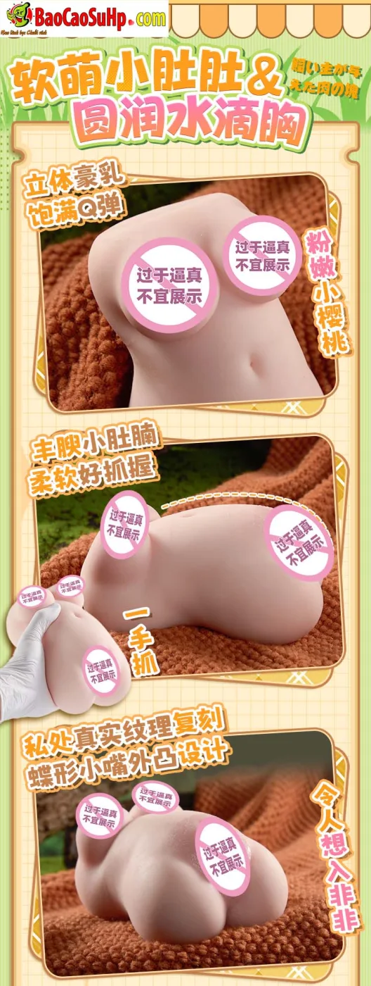 Búp bê tình dục bán thân mini size Chibi Anime COC Tiger — hình 18