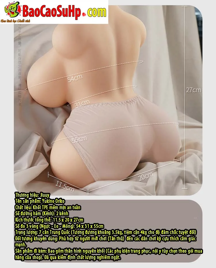 Búp Bê Tình Dục Bán Thân Jiuuy Yukino Oriko Gợi Cảm 4kg TPE — Thông Số Kỹ Thuật Chi Tiết