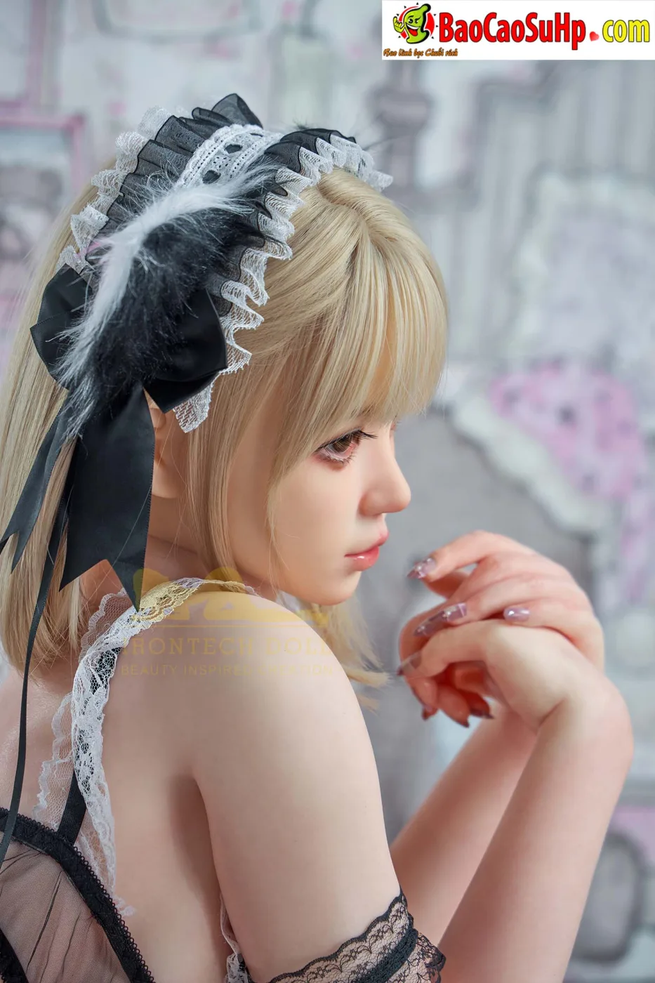 Bup be tinh duc Full Silicone Anime Maid Sex Doll 161cm T3 Yami Neko Meido 6