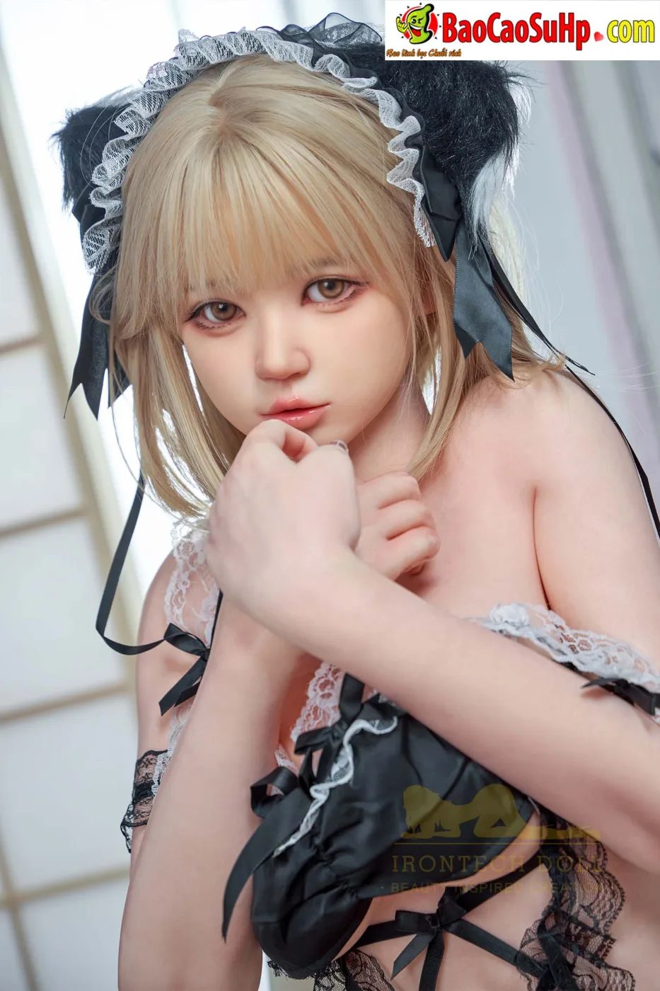Bup be tinh duc Full Silicone Anime Maid Sex Doll 161cm T3 Yami Neko Meido 3