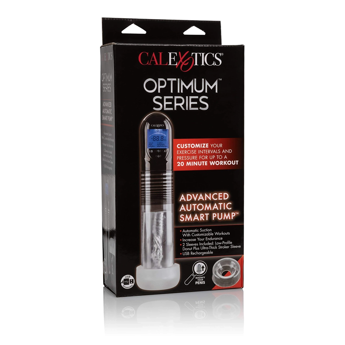 CalExotics Optimum Series máy bơm dương vật tự động thông — hình 9