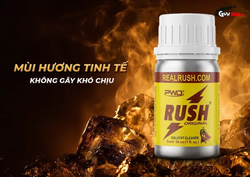 Popper khô PWD USA Rush Original 30ml với mùi hương dễ chịu