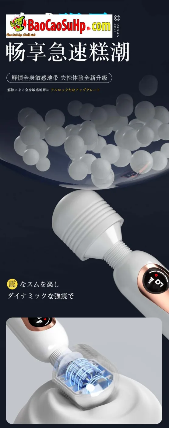 Chày rung phát nhiệt Mizzzee Happy Life White Firebaby giá rẻ rung mạnh - ảnh 14
