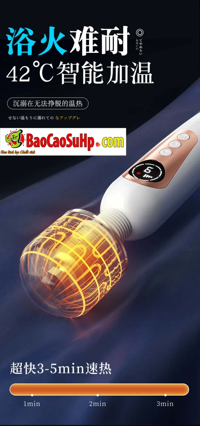 Chày rung phát nhiệt Mizzzee Happy Life White Firebaby giá rẻ rung mạnh - ảnh 19