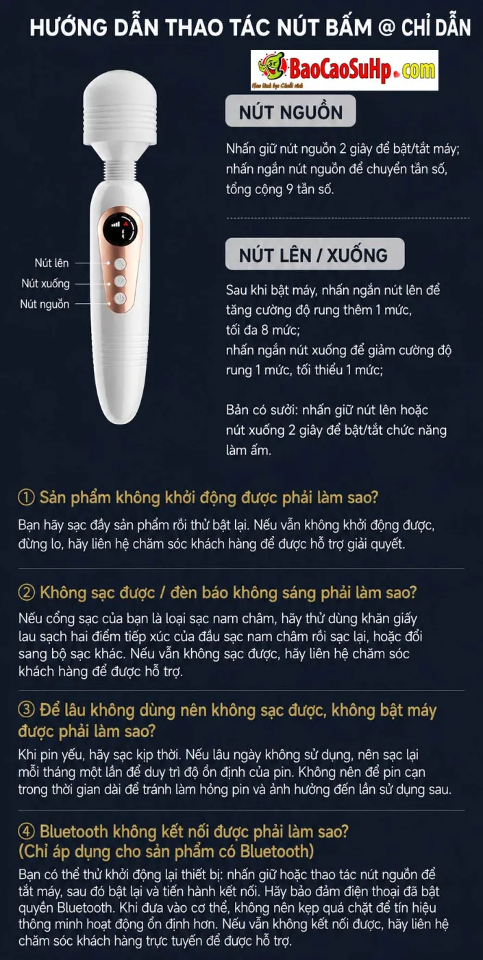 Chày rung phát nhiệt Mizzzee Happy Life White Firebaby giá rẻ rung mạnh - ảnh 9a