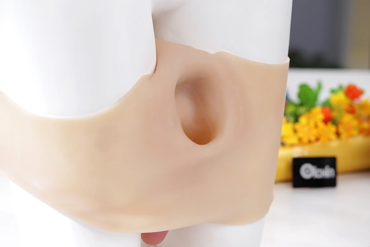 Dương vật giả nam rỗng silicone mềm mại thiết kế tiện lợi — hình 8