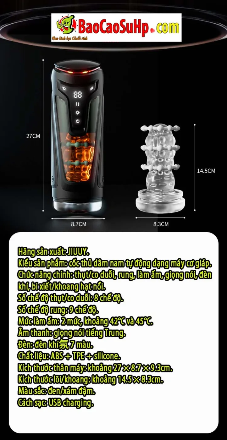 Cốc thủ dâm tự động Love Secret Mecha Warrior thụt rung bi xiết - hình ảnh giới thiệu - ảnh 11