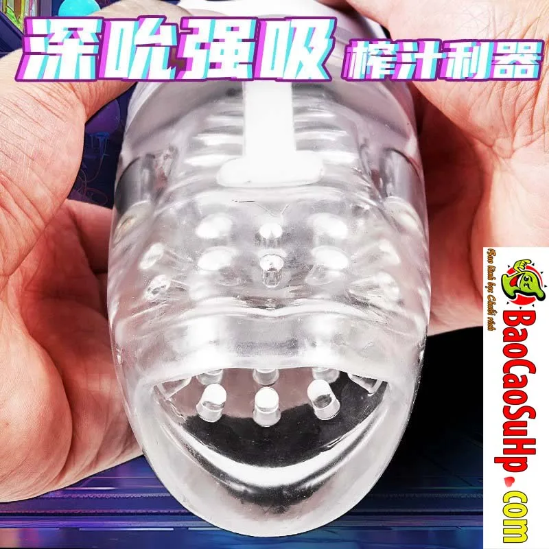 Cốc thủ dâm dạng miệng giả Wakakusa tự động siêu mềm Rung liếm - hình ảnh giới thiệu 7