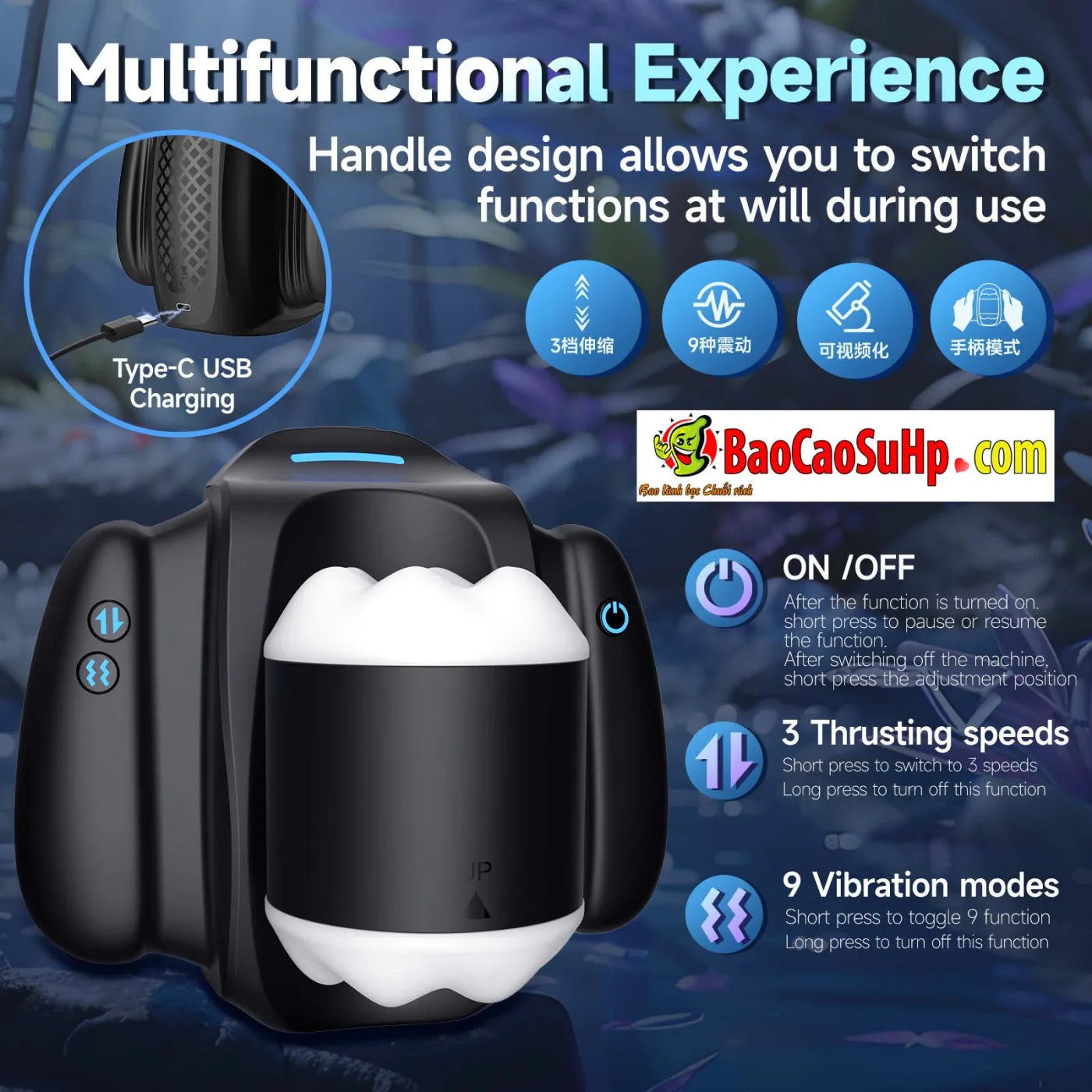 Hình ảnh giới thiệu Cốc thủ dâm mini Amaotoha điều khiển APP - ảnh 6