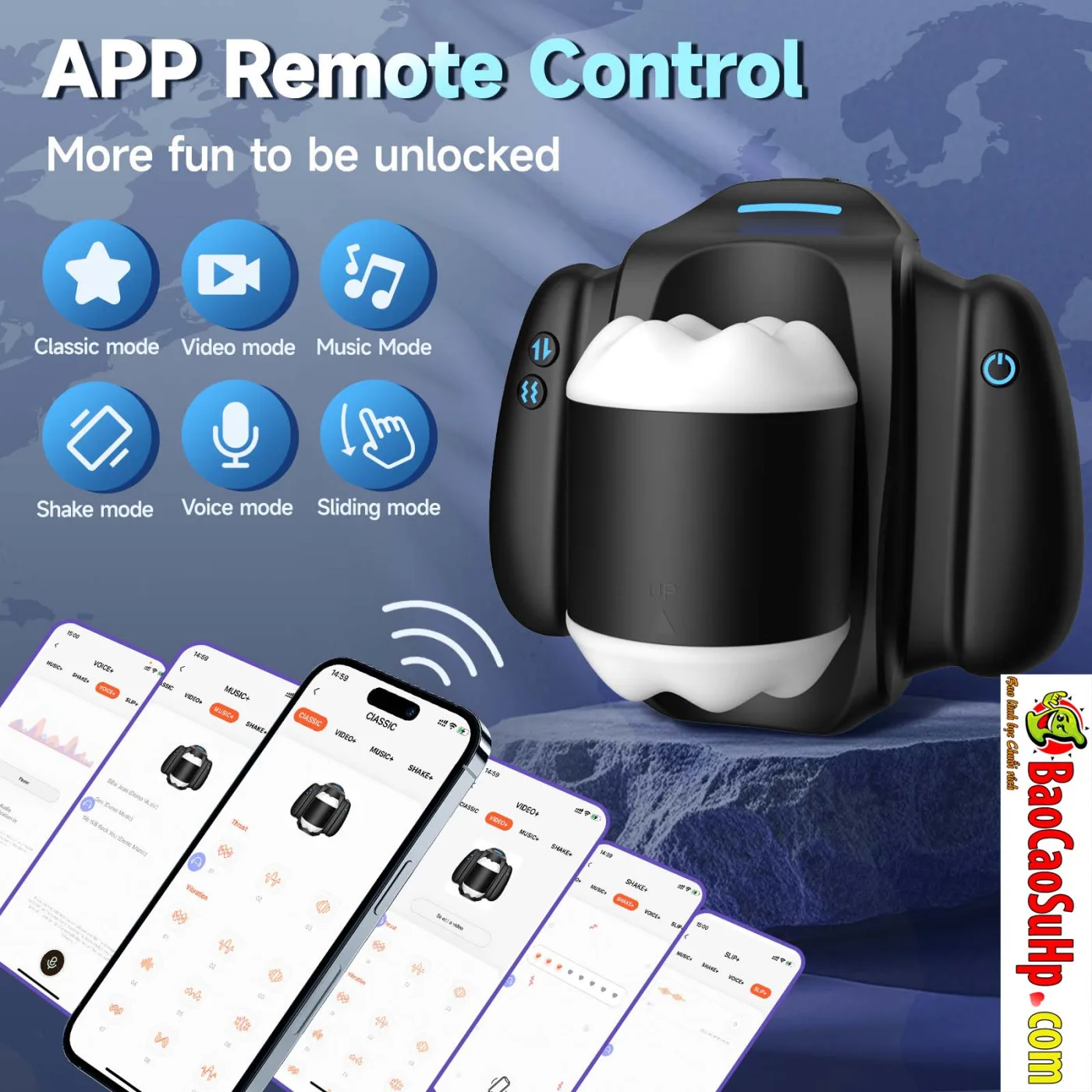 Hình ảnh giới thiệu Cốc thủ dâm mini Amaotoha điều khiển APP - ảnh 7