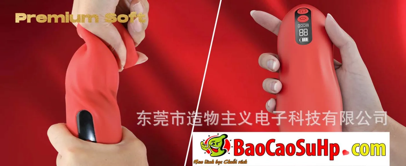Cốc thủ dâm miệng có lưỡi Kinkage Ruriko điều khiển APP — hình 11