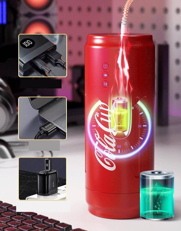 Cốc thủ dâm SOKOOT lon Coca co bóp thụt hút, phát nhiệt — hình 17