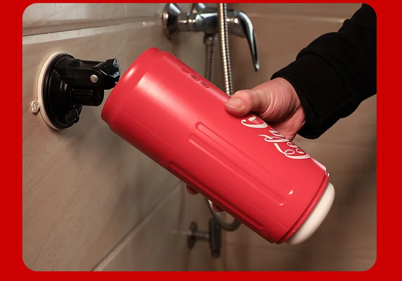 Cốc thủ dâm SOKOOT lon Coca co bóp thụt hút, phát nhiệt — Đầu miệng rộng, phù hợp với mọi kích thước dương vật, không