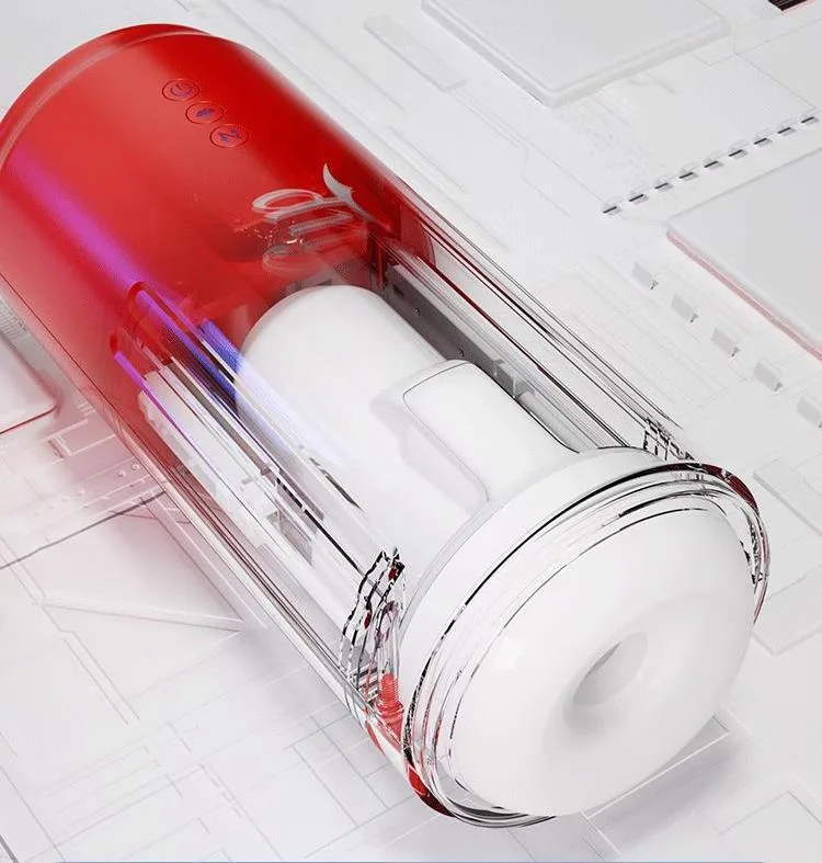 Cốc thủ dâm SOKOOT lon Coca co bóp thụt hút, phát nhiệt — Rung mạnh mẽ với cơ chế rung đa tầng