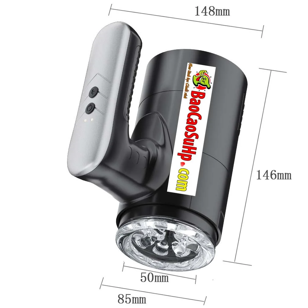 Cốc thủ dâm tự động Black Mark thụt lên xuống nhỏ gọn mạnh mẽ RC-015 - ảnh giới thiệu 11